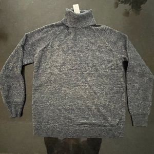 NWT LOFT MIXED STITCH TURTLENECK SWEATER, size M
